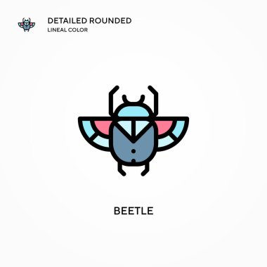 Böcek vektör simgesi. Modern vektör illüstrasyon kavramları. Düzenlemesi ve kişiselleştirmesi kolay.