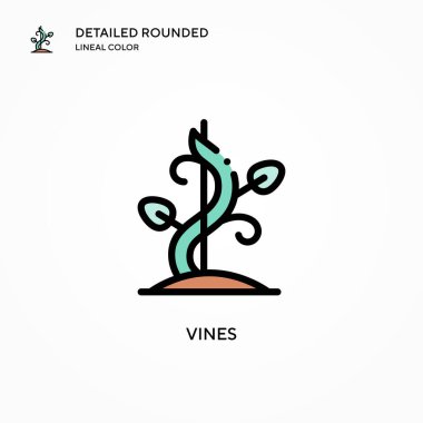 Sarmaşık vektör simgesi. Modern vektör illüstrasyon kavramları. Düzenlemesi ve kişiselleştirmesi kolay.