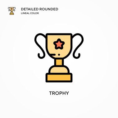 Ödül vektör simgesi. Modern vektör illüstrasyon kavramları. Düzenlemesi ve kişiselleştirmesi kolay.
