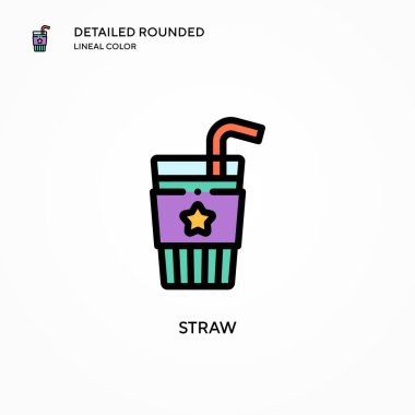 Saman vektör simgesi. Modern vektör illüstrasyon kavramları. Düzenlemesi ve kişiselleştirmesi kolay.