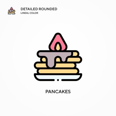 Krep vektör simgesi. Modern vektör illüstrasyon kavramları. Düzenlemesi ve kişiselleştirmesi kolay.