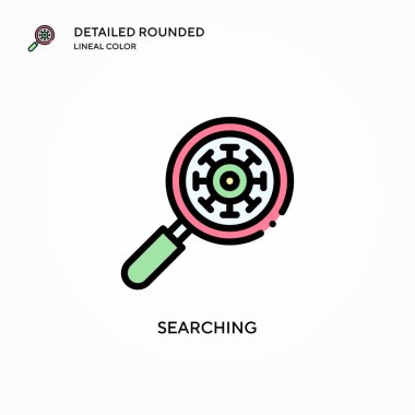 Vektör simgesi aranıyor. Modern vektör illüstrasyon kavramları. Düzenlemesi ve kişiselleştirmesi kolay.