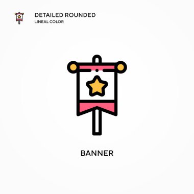 Sancak vektör simgesi. Modern vektör illüstrasyon kavramları. Düzenlemesi ve kişiselleştirmesi kolay.