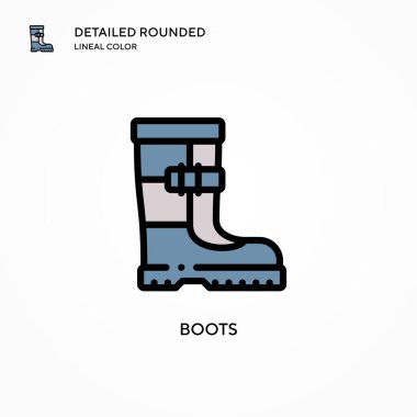 Çizme vektör simgesi. Modern vektör illüstrasyon kavramları. Düzenlemesi ve kişiselleştirmesi kolay.