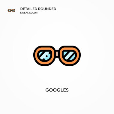 Google vektör simgesi. Modern vektör illüstrasyon kavramları. Düzenlemesi ve kişiselleştirmesi kolay.