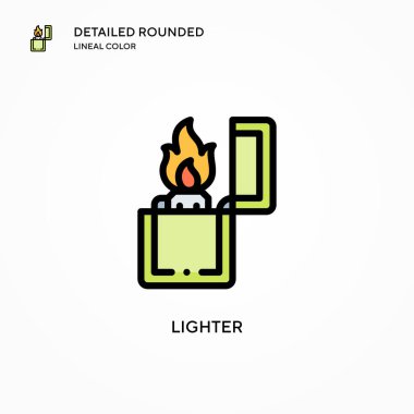 Daha hafif vektör simgesi. Modern vektör illüstrasyon kavramları. Düzenlemesi ve kişiselleştirmesi kolay.