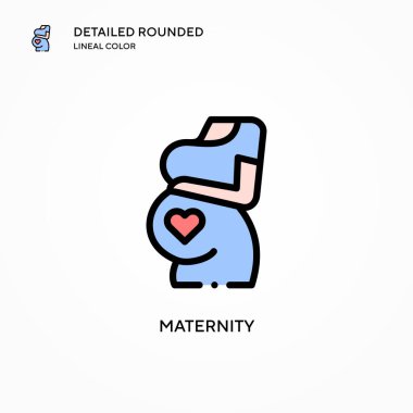 Doğum vektörü simgesi. Modern vektör illüstrasyon kavramları. Düzenlemesi ve kişiselleştirmesi kolay.