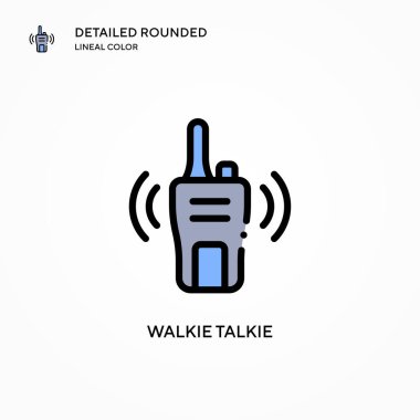 Telsiz konuşma vektör simgesi. Modern vektör illüstrasyon kavramları. Düzenlemesi ve kişiselleştirmesi kolay.