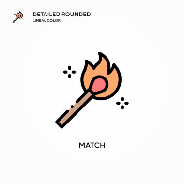 Vektör simgesini eşleştir. Modern vektör illüstrasyon kavramları. Düzenlemesi ve kişiselleştirmesi kolay.