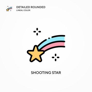 Yıldız vektör simgesi çekiliyor. Modern vektör illüstrasyon kavramları. Düzenlemesi ve kişiselleştirmesi kolay.