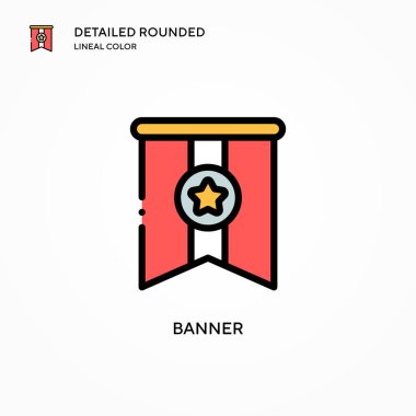 Sancak vektör simgesi. Modern vektör illüstrasyon kavramları. Düzenlemesi ve kişiselleştirmesi kolay.