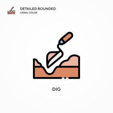 Vektör simgesini kaz. Modern vektör illüstrasyon kavramları. Düzenlemesi ve kişiselleştirmesi kolay.