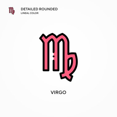 Başak vektör simgesi. Modern vektör illüstrasyon kavramları. Düzenlemesi ve kişiselleştirmesi kolay.