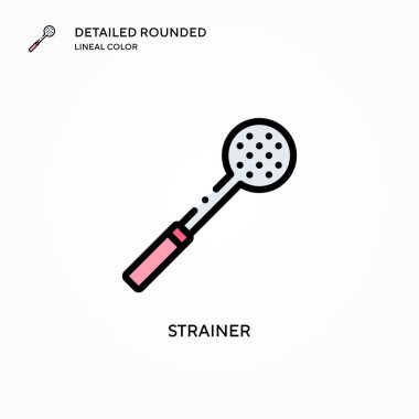 Süzgeç vektör simgesi. Modern vektör illüstrasyon kavramları. Düzenlemesi ve kişiselleştirmesi kolay.