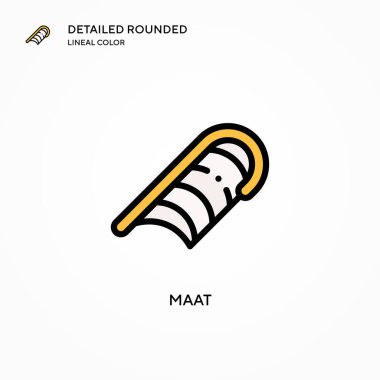 Maat vektör simgesi. Modern vektör illüstrasyon kavramları. Düzenlemesi ve kişiselleştirmesi kolay.