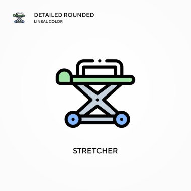 Sedye vektör simgesi. Modern vektör illüstrasyon kavramları. Düzenlemesi ve kişiselleştirmesi kolay.