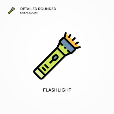 El feneri vektör simgesi. Modern vektör illüstrasyon kavramları. Düzenlemesi ve kişiselleştirmesi kolay.