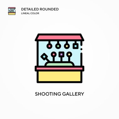 Galeri vektör simgesi çekiliyor. Modern vektör illüstrasyon kavramları. Düzenlemesi ve kişiselleştirmesi kolay.