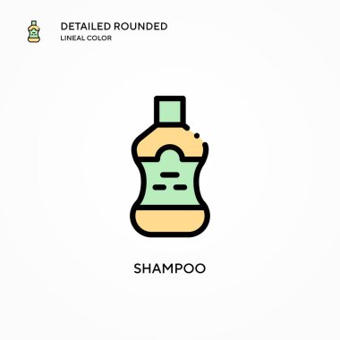 Şampuan vektör simgesi. Modern vektör illüstrasyon kavramları. Düzenlemesi ve kişiselleştirmesi kolay.