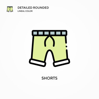 Kısa vektör simgesi. Modern vektör illüstrasyon kavramları. Düzenlemesi ve kişiselleştirmesi kolay.