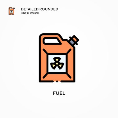 Yakıt vektör simgesi. Modern vektör illüstrasyon kavramları. Düzenlemesi ve kişiselleştirmesi kolay.