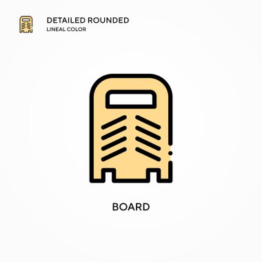 Tahta vektör simgesi. Modern vektör illüstrasyon kavramları. Düzenlemesi ve kişiselleştirmesi kolay.