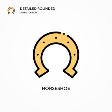 At nalı vektör simgesi. Modern vektör illüstrasyon kavramları. Düzenlemesi ve kişiselleştirmesi kolay.