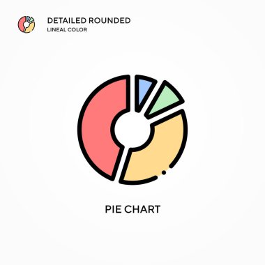 Pasta grafik vektör simgesi. Modern vektör illüstrasyon kavramları. Düzenlemesi ve kişiselleştirmesi kolay.