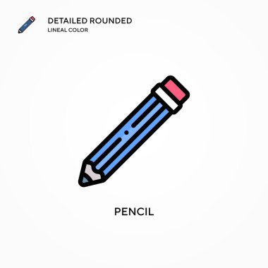Kalem vektör simgesi. Modern vektör illüstrasyon kavramları. Düzenlemesi ve kişiselleştirmesi kolay.