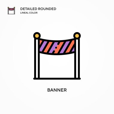 Sancak vektör simgesi. Modern vektör illüstrasyon kavramları. Düzenlemesi ve kişiselleştirmesi kolay.