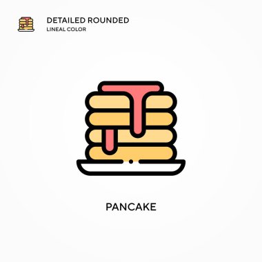 Krep vektör simgesi. Modern vektör illüstrasyon kavramları. Düzenlemesi ve kişiselleştirmesi kolay.