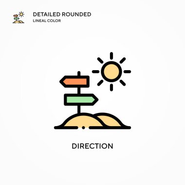 Yönlendirme vektör simgesi. Modern vektör illüstrasyon kavramları. Düzenlemesi ve kişiselleştirmesi kolay.