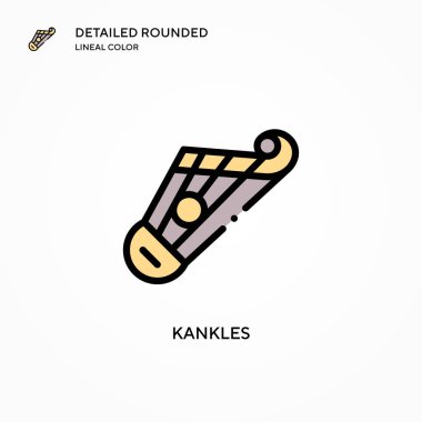 Kankles vektör simgesi. Modern vektör illüstrasyon kavramları. Düzenlemesi ve kişiselleştirmesi kolay.