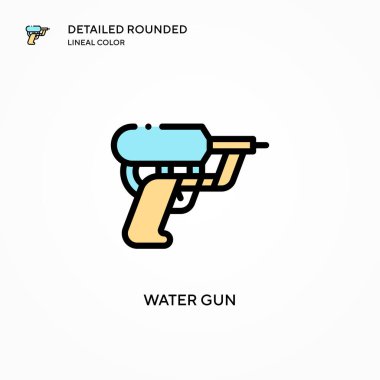 Su tabancası vektör simgesi. Modern vektör illüstrasyon kavramları. Düzenlemesi ve kişiselleştirmesi kolay.
