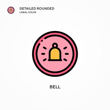 Çan vektör simgesi. Modern vektör illüstrasyon kavramları. Düzenlemesi ve kişiselleştirmesi kolay.