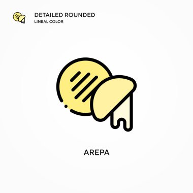 Arepa vector icon. Modern vector illustration concepts. Easy to edit and customize. clipart