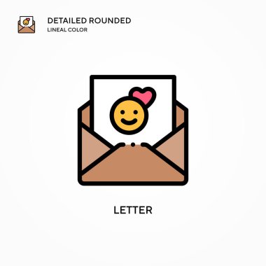 Harf vektör simgesi. Modern vektör illüstrasyon kavramları. Düzenlemesi ve kişiselleştirmesi kolay.