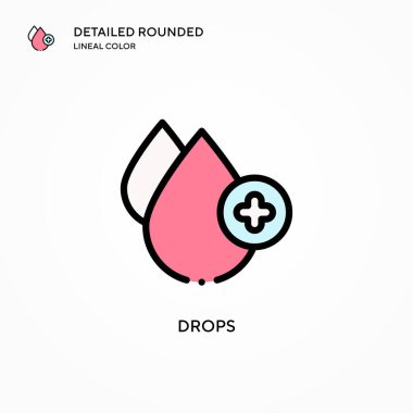 Vektör simgesini düşürür. Modern vektör illüstrasyon kavramları. Düzenlemesi ve kişiselleştirmesi kolay.