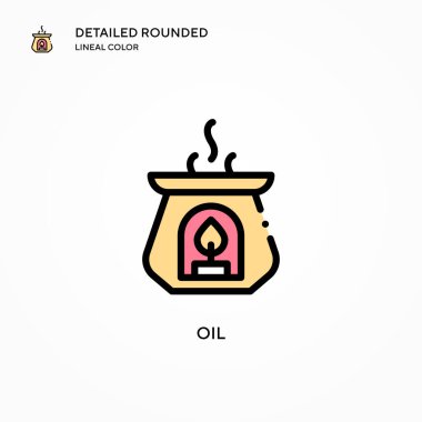 Yağ vektör simgesi. Modern vektör illüstrasyon kavramları. Düzenlemesi ve kişiselleştirmesi kolay.