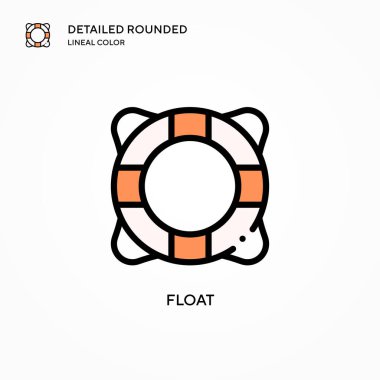 Vektör simgesini yüzdür. Modern vektör illüstrasyon kavramları. Düzenlemesi ve kişiselleştirmesi kolay.