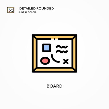 Tahta vektör simgesi. Modern vektör illüstrasyon kavramları. Düzenlemesi ve kişiselleştirmesi kolay.