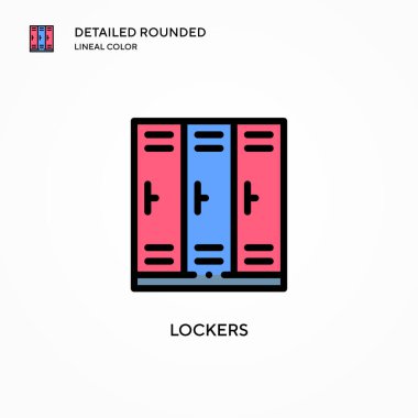 Dolaplar vektör simgesi. Modern vektör illüstrasyon kavramları. Düzenlemesi ve kişiselleştirmesi kolay.