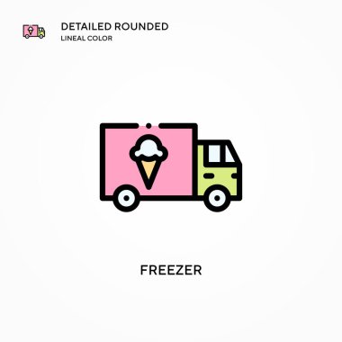 Dondurucu vektör simgesi. Modern vektör illüstrasyon kavramları. Düzenlemesi ve kişiselleştirmesi kolay.