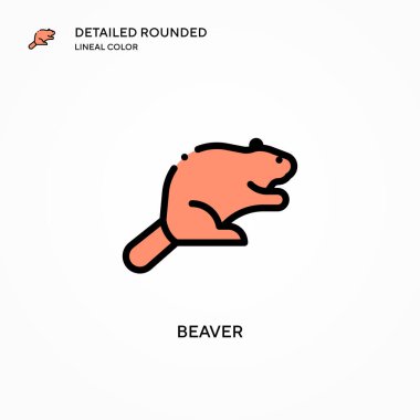 Kunduz vektör simgesi. Modern vektör illüstrasyon kavramları. Düzenlemesi ve kişiselleştirmesi kolay.