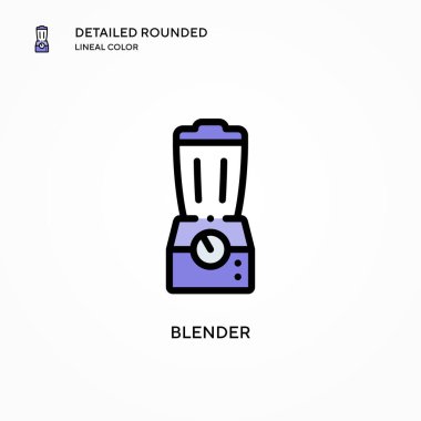 Blender vektör simgesi. Modern vektör illüstrasyon kavramları. Düzenlemesi ve kişiselleştirmesi kolay.