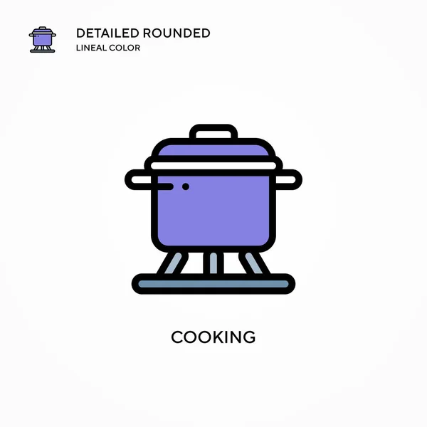 Cooking Vector Icon Modern Vector Illustration Concepts Easy Edit Customize — Stock Vector