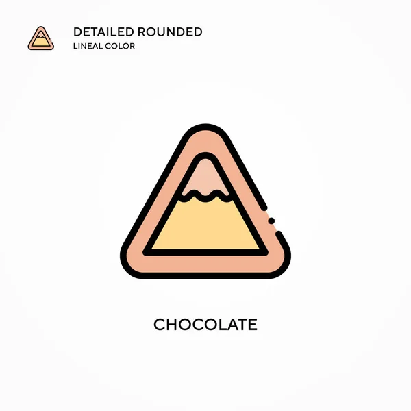 Icono Vector Chocolate Conceptos Modernos Ilustración Vectorial Fácil Editar Personalizar — Archivo Imágenes Vectoriales