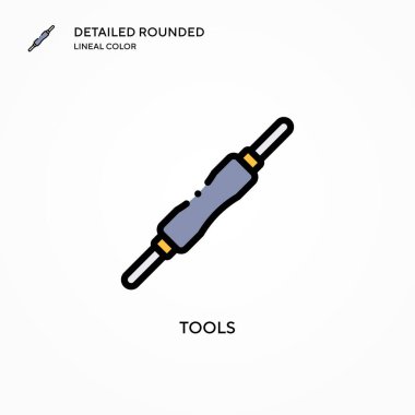 Araç vektör simgesi. Modern vektör illüstrasyon kavramları. Düzenlemesi ve kişiselleştirmesi kolay.