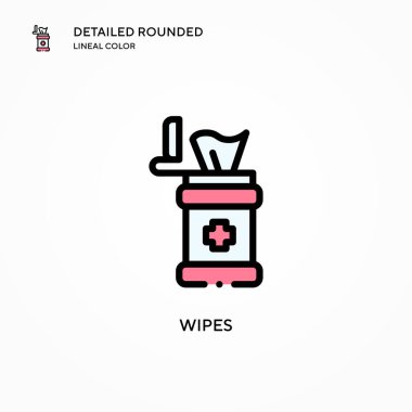 Vektör simgesini siler. Modern vektör illüstrasyon kavramları. Düzenlemesi ve kişiselleştirmesi kolay.