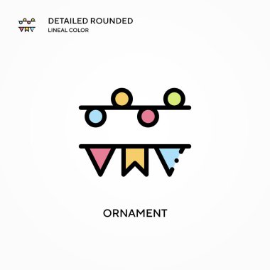 Süs vektör simgesi. Modern vektör illüstrasyon kavramları. Düzenlemesi ve kişiselleştirmesi kolay.